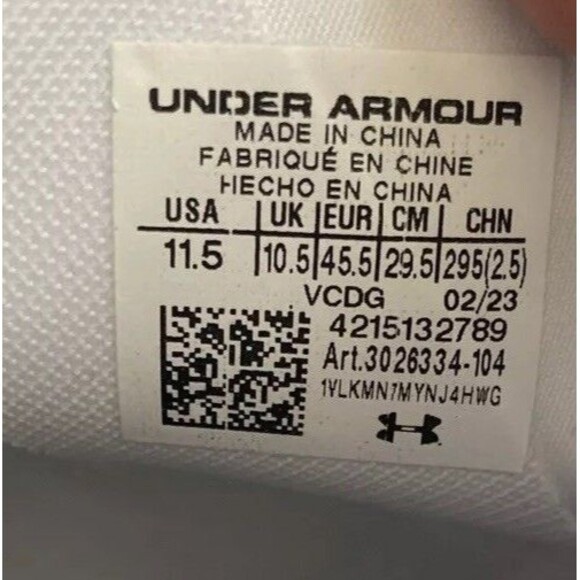Under Armour Football Cleats MC Spotlight Clone White Gold Men\'s Size 11.5 main image 7
